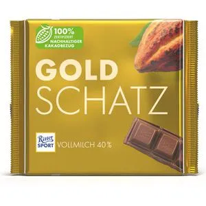 Ritter Sport Goldschatz 11 x 250g - Feine Schokolade - Feine Schokolade, erlesene Kombination aus hochwertigen Zutaten für ein unvergessliches Geschmackserlebnis.