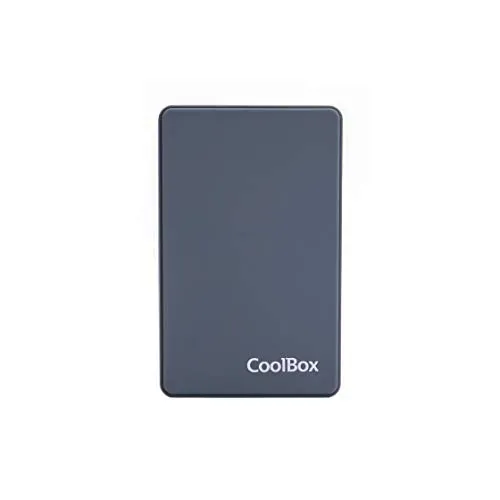 Coolbox slimcolor2543 Schutzhülle mit Oberfläche aus Gummi für Externe Festplatte (HDD und SSD SATA 2.5), USB 3.0, grau