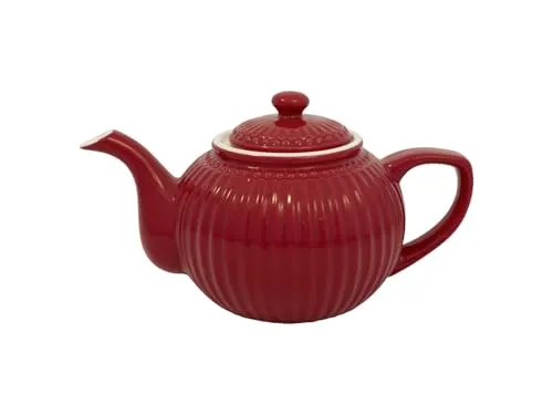 GreenGate Alice Teekanne Claret red 1l in rot von GreenGate