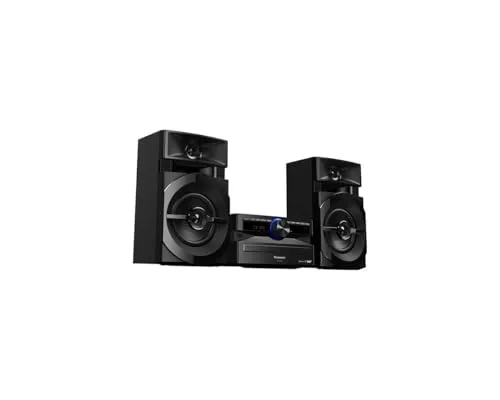 Panasonic Mini-System SC-UX102E-K - CD-Player mit 300 W Leistung, Bluetooth und DAB+ Radio für erstklassigen Sound und kabelloses Streaming in elegantem Design.
