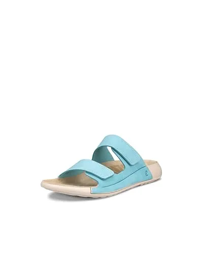 ECCO Sandale Cozmo Flat blau Damen, Größe Euro (US): 41 - Sandalen mit innovativer FLUIDFORM Technology für unschlagbaren Tragekomfort und skandinavischen Look. Ideal für warme Monate!