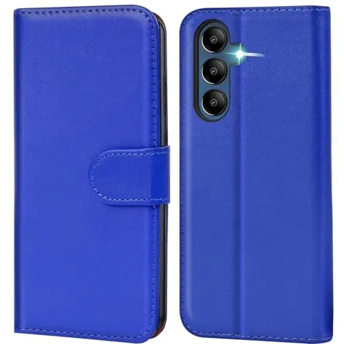 CoolGadget Handyhülle mit Kartenfach für Samsung Galaxy A16 5G Wallet Case, Brieftaschen Hülle aus Kunstleder mit Kartenfach, kompatibel mit Samsung Galaxy A16 5G (6,7 Zoll), Blau