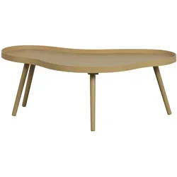 WOOOD Beistelltisch Mae aus Holz, Groß - Ablagetisch aus Holz, ideal für jeden Raum und bietet zusätzliche Ablagefläche für Bücher, Getränke und Dekorationen.