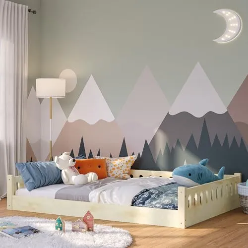 Bellabino Bodenbett Miera 140x200 cm in braun von Bellabino