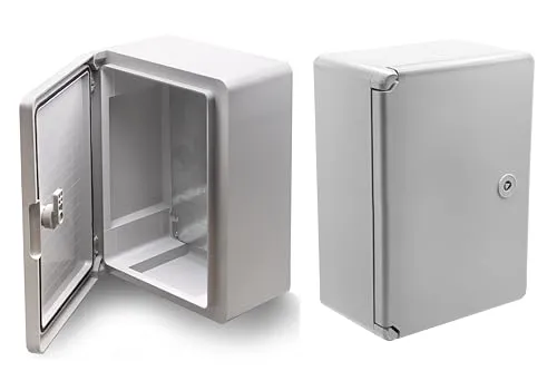 Schaltschrank 200 x 300 x 130 mm Verteilerkasten IP65 ABS Lichtgrau