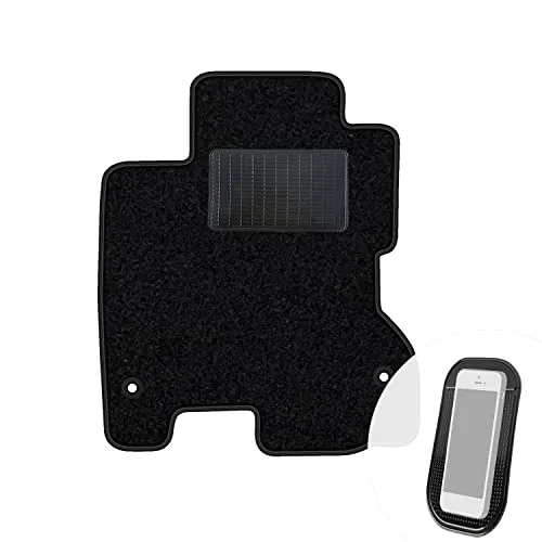 moto-MOLTICO Fahrer Fußmatte Auto Velours Fahrerseite Autoteppiche Schwarz Fahrermatte 1-teilig passend für Renault Koleos 2008-2016