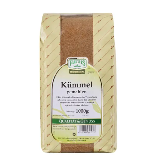 Fuchs Professional Kümmel gemahlen derb würzig leicht bitter 1000g