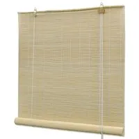 vidaXL Bambusrollo 80x220cm - Natur Fensterrollo - Seitenzug- & Springrollos, eleganter Sichtschutz aus hochwertigem Bambus, der sanftes Licht filtert und jeden Raum stilvoll aufwertet.