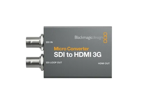 Blackmagic Design MC SDI-HDMI 3G - Eingangsadapter für SDI zu HDMI Konversion, kompakt und leistungsstark, unterstützt alle gängigen Videonormen und bietet 17-Punkt-3D-LUT für präzise Farbkalibrierung.