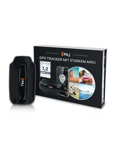PAJ GPS Power Finder - GPS-Tracker für Auto, Motorrad und LKW, 40 Tage Akkulaufzeit und robust mit starkem Magneten für zuverlässigen Diebstahlschutz