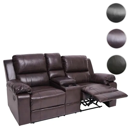 Mendler 2er Kinosessel HWC-H29 in braun von Mendler