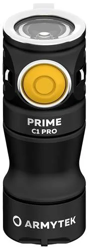 ArmyTek Prime C1 Pro Warm Mini-Taschenlampe mit Schlüsselanhänger - Kompakte Aluminium-Taschenlampe mit Gürtelclip für vielfältige Anwendungen, ideal für Camping und Outdoor-Aktivitäten. Magnetische Endkappe für einfache Befestigung.