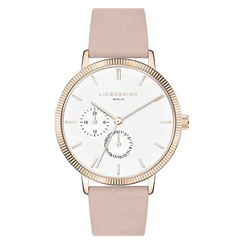 Liebeskind Berlin Multifunktionsuhr LT-0314-LM IP Roségold - Armbanduhren für Damen: Hochwertige Multifunktionsuhr mit kratzunempfindlichem Mineralglas und praktischem Easy-Change-System für den schnellen Bandwechsel.