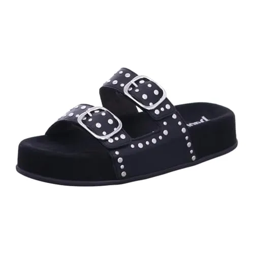 Paul Green 6168 Schwarz Gr. 38.5 - Elegante Damenclogs - Clogs & Pantoletten für Damen, aus hochwertigem Nappaleder für optimalen Tragekomfort und stilvolles Design.