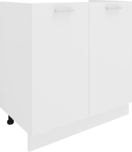 VCM Unterschrank Esilo - Moderner Waschbeckenschrank mit 2 Türen - Küchen-Schränke mit pflegeleichter Oberfläche und verstellbaren Füßen. Ideal für optimalen Stauraum und flexible Gestaltung Ihrer Küche.