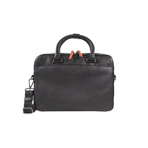 BRAUN BÜFFEL Novara Businesstasche schwarz - Elegante Henkeltasche für Herren, ideal für Büro und Alltag mit praktischen Steckfächern zur optimalen Organisation