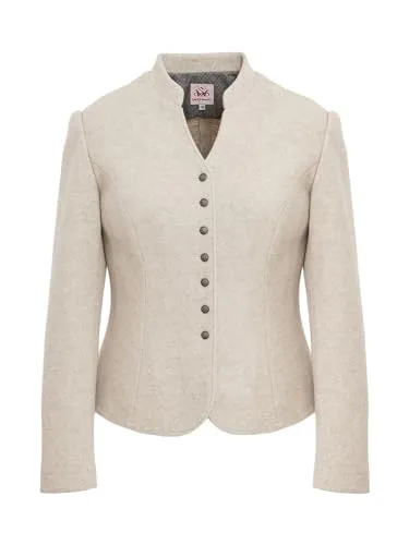 Spieth & Wensky Damen Jacke DISTANZ Creme 38 von Spieth & Wensky