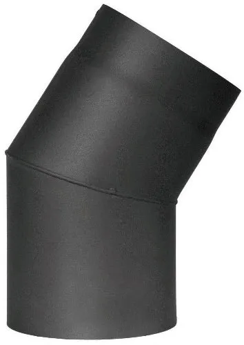 Jeremias Ofenrohr-Bogen 150 mm, 30 Grad, schwarz, FERRO1411150