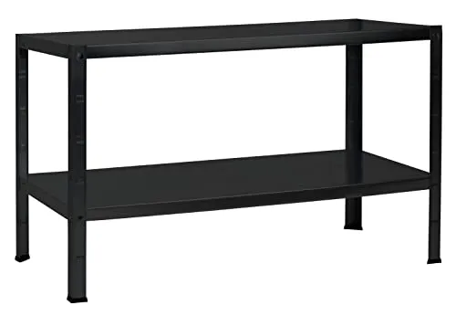 Schulte Regalwelt Steckregal mit 2 PowerMAX Fachböden - Lagerregal mit 65 kg Tragkraft pro Fach, ideal für vielseitigen Einsatz in Werkstatt, Keller oder Garage. Schneller, werkzeugloser Aufbau für praktischen Stauraum.