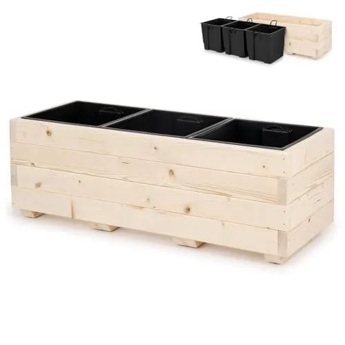 alfalux Blumentopf Holz