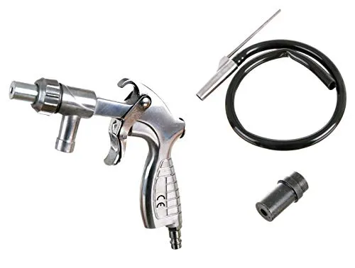 NEU Sandstrahlpistole Sandstrahler mit Rückgewinnung 2 Metall Düsen Druckluft