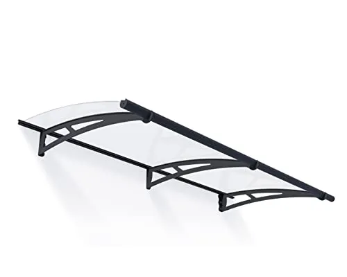 Palram Canopia Vordach Aquila 2050 - Pultvordach aus 4mm starkem, UV-beständigem Acylglas für hohen Lichteinfall. Extrem stabil und witterungsbeständig, ideal für Eingänge. Schnelle Montage ohne Spezialwerkzeug.