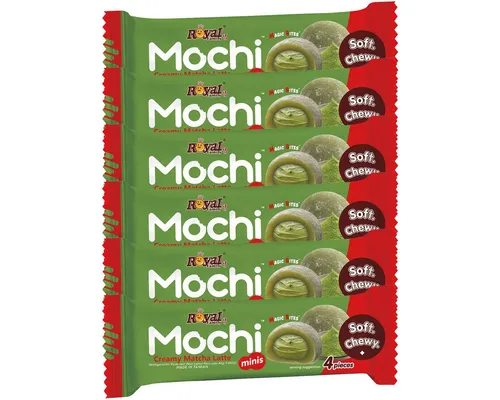 Royal Family Kuchen, Royal Family Mochi Creamy Matcha Riegel Soft Chewy 40g 6er Pack