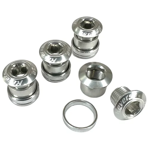 Reverse Fahrrad MTB Kurbel Kettenblattschrauben (4er Set) 7mm Silber
