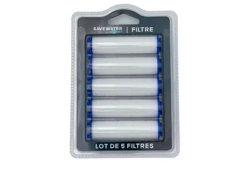 Best Direct® Handbrause Savewater Power Filter, (Spar-Set, 5-tlg., 5er, 10er oder 15er Pack), Ersatzfilter für Duschbrause