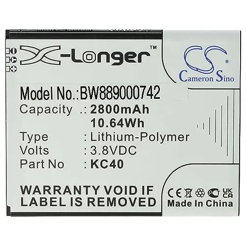 vhbw Akku kompatibel mit Motorola Moto E6 Plus, E6 Plus XT2025-1, E6 Plus XT2025-2, E6S Handy Smartphone Telefon (2800 mAh, 3,8 V, Li-Polymer)