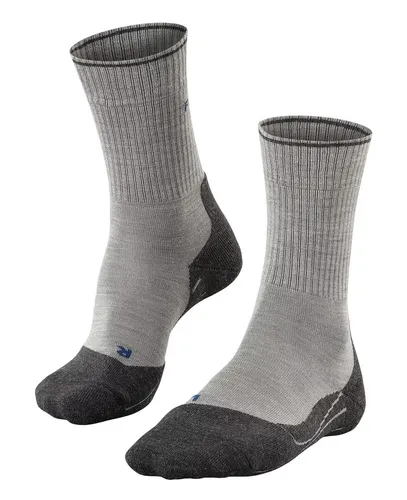 Falke TK2 Explore Wool Silk Damen Trekking Socken 37-38 - Sportsocken für Damen mit luxuriösem Seide-Merinowolle-Mix, ideal für längere Trekkingtouren. Die feuchtigkeitsableitende 3-Lagen-Konstruktion sorgt für trockene Füße und hohen Tragekomfort.