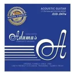 1818NU Light Phosphor-Bronze beschichtet - Akustikgitarren-Saiten, legendäre Adamas Saiten mit Original-Spezifikationen von 1980 und verbesserter Beschichtung