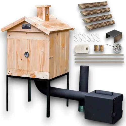 TOP-Qualität Räucherkammer Räucherei Holz Räucherofen Räucherschrank Garten