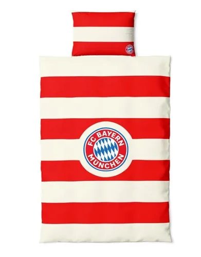 Original FCB FC Bayern München Baby Bettwäsche rot/weiß