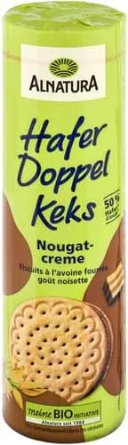 Alnatura Bio Hafer Doppelkeks Nougat, 330 g