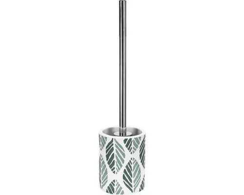 WC-Bürstengarnitur Kleine Wolke Leaf weiß/pazifik
