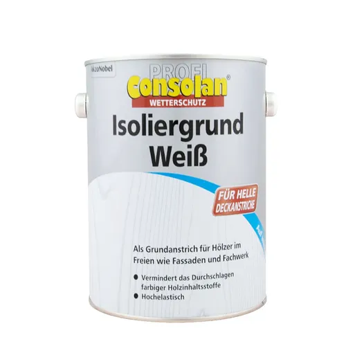 Consolan Profi Isoliergrund Weiß 2,5L, Sperrgrund, deckende Grundierung