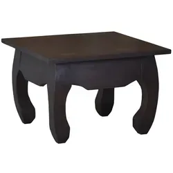 Opium Couchtisch Colombo 80x80cm aus massivem Pinienholz von MiaMöbel