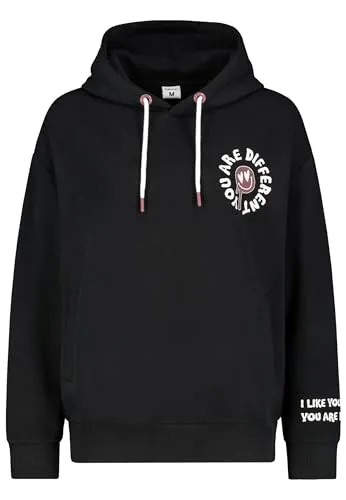 Sublevel Damen Hoodie, Oversized mit Kapuze, für Damen und Mädchen Black L