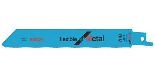 Bosch Accessories 2608656036 Säbelsägeblatt S 922 AF, Flexible for Metal, 2er-Pack 2 St.