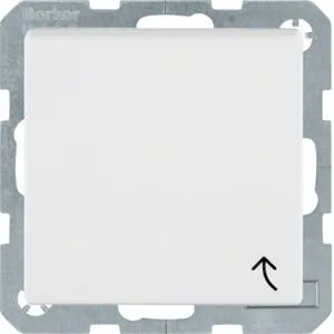 Berker 47521909 Schutzkontakt-Steckdose mit Klappdeckel, S.1 IP44, polarweiß matt