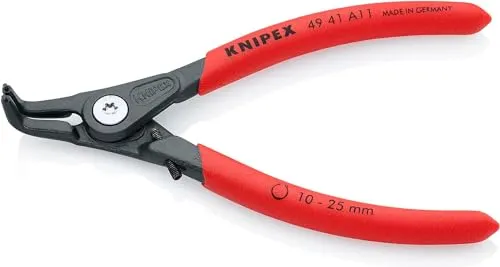 KNIPEX 49 41 A11 Präzisions-Sicherungsringzange - Sicherungsringzange für Außenringe: Hochbelastbar und langlebig, ideal für die normgerechte Montage von Ringen in sicherheitsrelevanten Bauteilen.