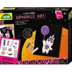 Lena® Spiel LENA Sparkle Art Unicorn Glitzerset von LENA