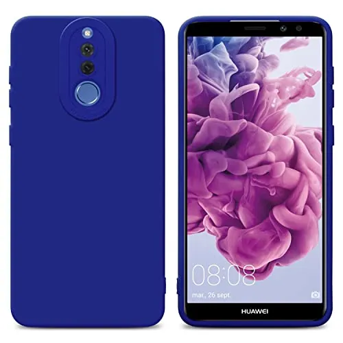Cadorabo Hülle kompatibel mit Huawei Mate 10 LITE Schutzhülle TPU Silikon Case Liquid Design mit Kameraschutz Slim Kratzfest Weiche Gummi mit Rundumschutz Case Hülle für Huawei Mate 10 LITE in Blau