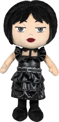 Schmidt Spiele 42833 Wednesday, Wednesday Addams im Ballkleid, 33 cm Plüschfigur