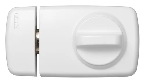 Produktbild ABUS Tür-Zusatzschloss 7010 mit Drehknauf, weiß