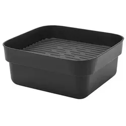 Brabantia Spülschüssel mit Abtropfschale, 15 Liter, dark grey
