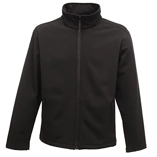 Regatta Herren Classic Soft Shell Jacke 3XL - Schwarz - Funktionsjacke aus leichtem, wasserabweisendem Softshell-Material, ideal für Outdoor-Aktivitäten und Freizeit. Super weich und strapazierfähig für optimalen Tragekomfort.