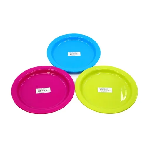 HAC24 Kunststoffteller Plastikteller Essteller Teller Campingteller Speiseteller, (6 St), Kunststoff Mehrweg Ø 22 cm