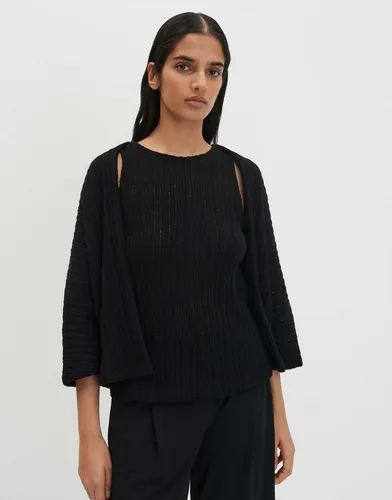 someday Damen Sweatjacke | BCI Cotton Mix Sweatjacke in Schwarz, Größe 42
